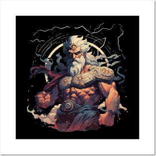 Zeus Illustration Posters and Art